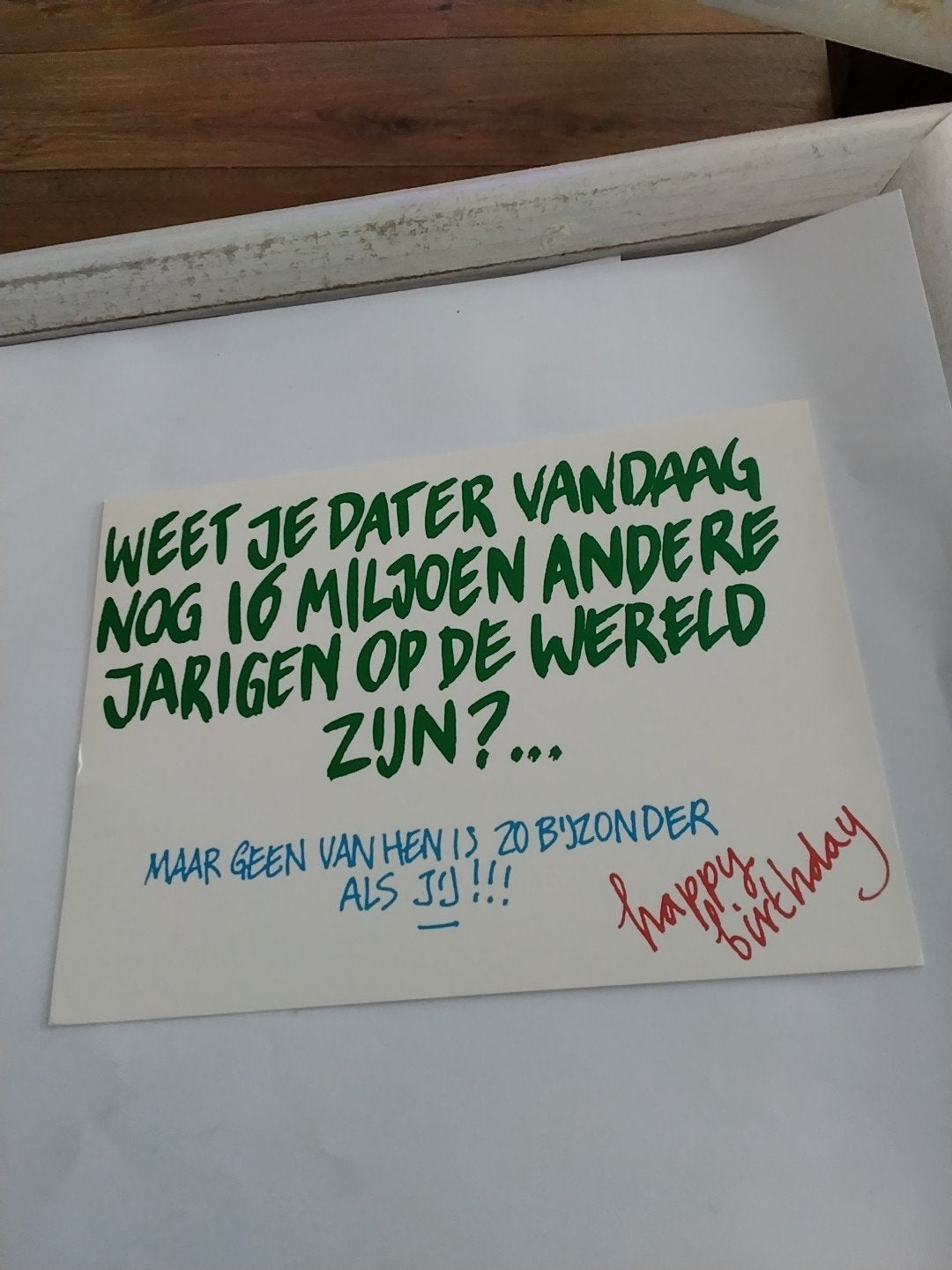 Vintage Verjaardagskaart Happy Birthday, Verzamelen, Ophalen of Verzenden