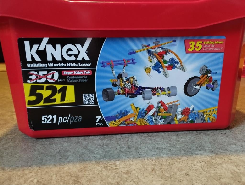 K'nex box met 521 onderdelen, Ophalen of Verzenden, Zo goed als nieuw, K'nex