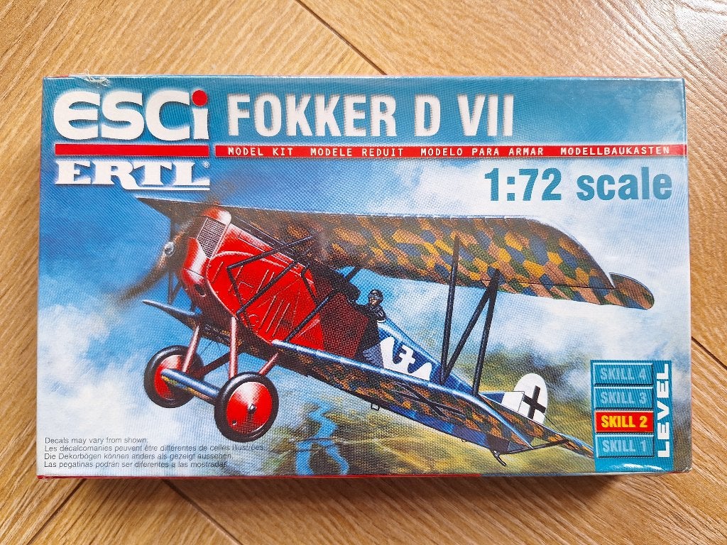 1:72 1/72 ESCI Fokker D VII (Sealed), Overige merken, 1:72 tot 1:144, Ophalen of Verzenden, Zo goed als nieuw