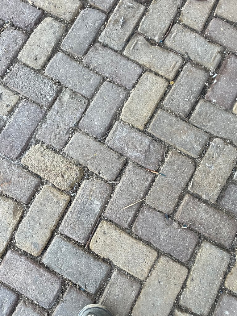 Gebakken klinkers, straat stenen, Keiformaat gebruikt HARU, Tuin en Terras, Tegels en Klinkers, Overige materialen, Gebruikt, Klinkers