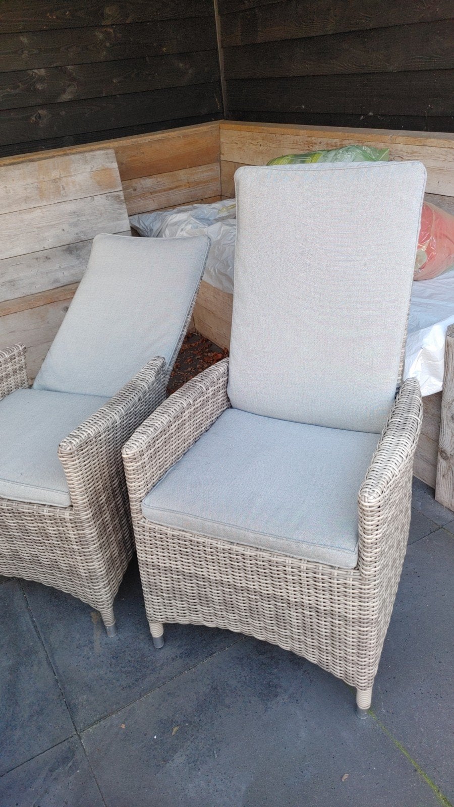 Bardani tuinstoelen - verstelbaar en comfortabel, Tuin en Terras, Ophalen, Zo goed als nieuw, Wicker, Verstelbaar