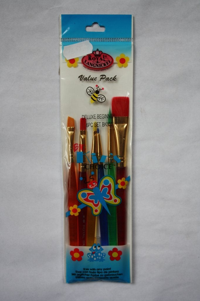 Royal penseel de luxe beginner set BK601 6 penselen, Verzenden, Nieuw, Penseel of Kwast