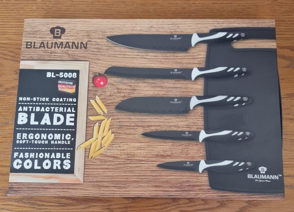 Baumann 6 Delige Messenset, Ophalen of Verzenden, Nieuw, Rvs of Chroom, Bestekset