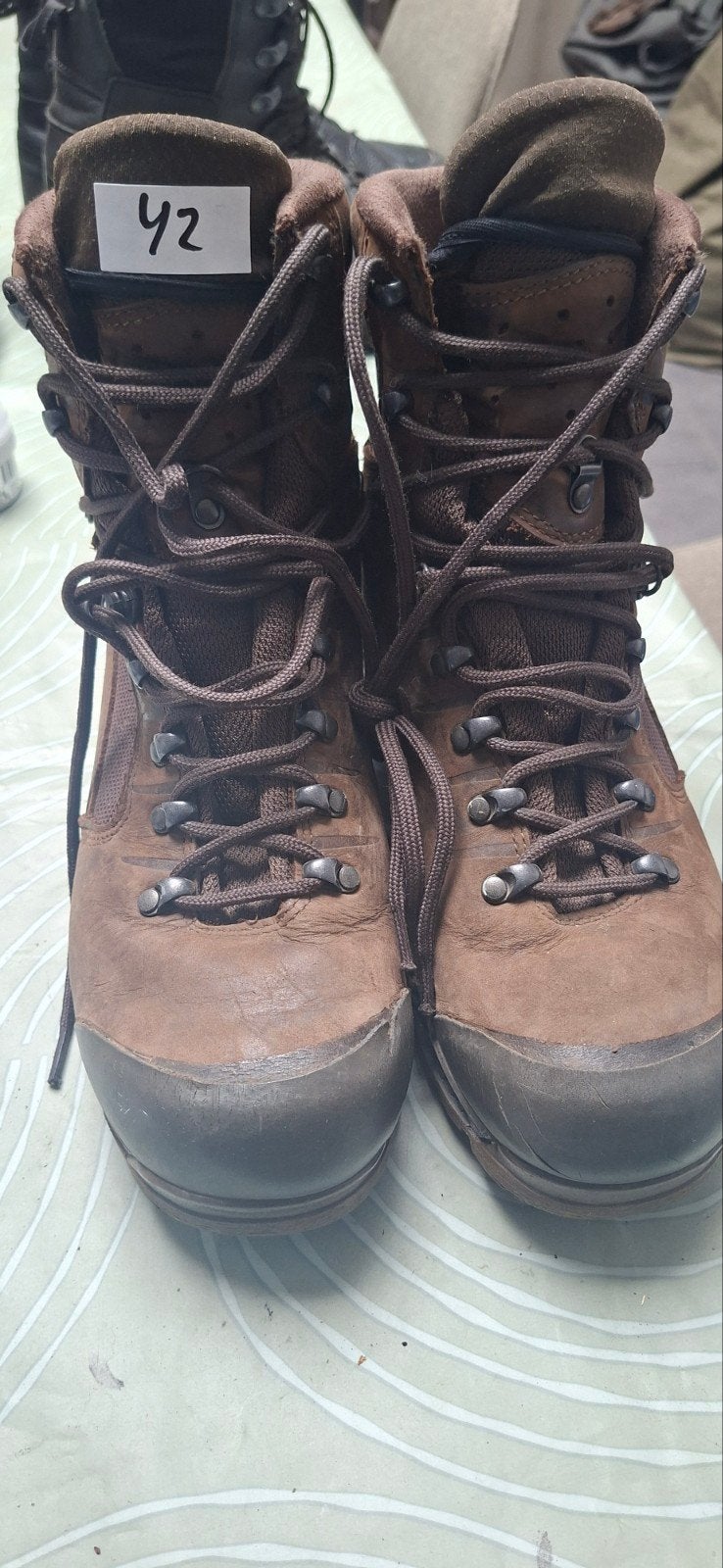 Robuuste bruine militaire gevechtsschoenen/laarzen, Ophalen of Verzenden