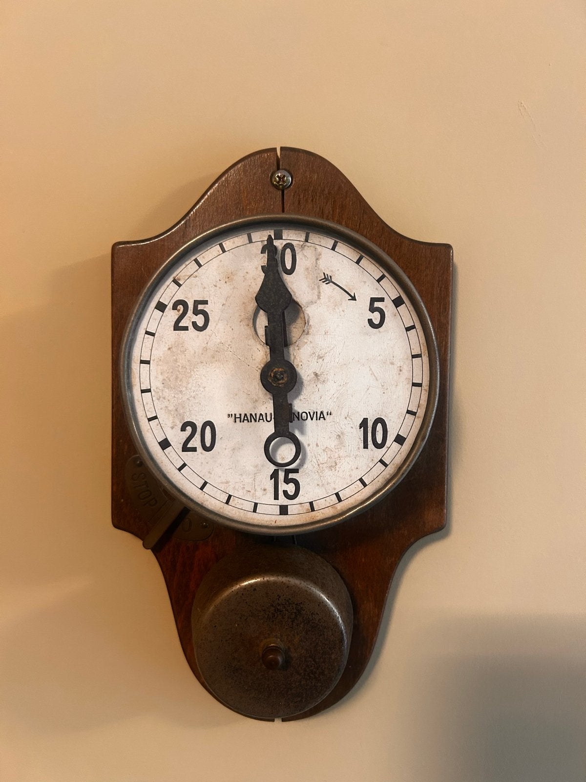 Industriële Hanau-Hanovia timer klok (ca. 1920-1930), Ophalen of Verzenden
