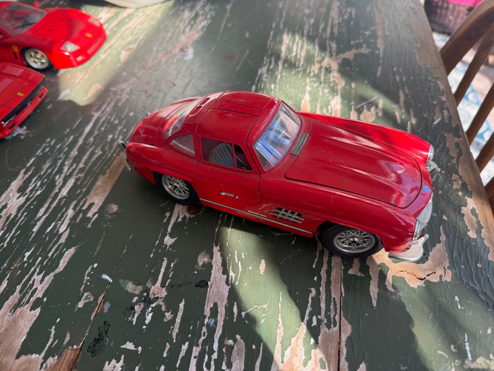 Rode Mercedes-Benz 300 SL modelauto, Ophalen of Verzenden, Zo goed als nieuw, Auto