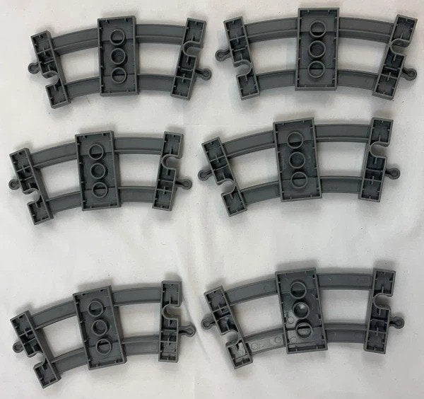 LEGO Duplo bochtrails 6 stuks grijs treinset rails, Coolsingel 104, 3011 AG Rotterdam, Netherlands, Compleet, Overige thema's
