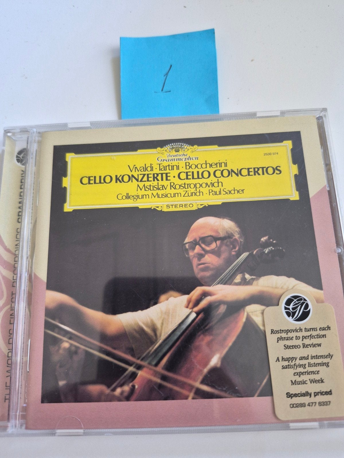 Cello Concertos: Vivaldi, Tartini, Boccherini - Rostropovich, Inclusief boekje, Soloconcert, Ophalen of Verzenden, Vivaldi