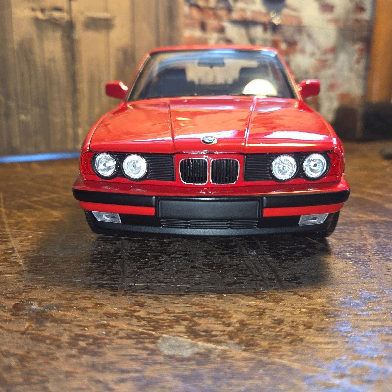 BMW 535I 1988 MINICHAMPS CUSTOMIZED. BIEDVANAF €177.75EX, Verzenden, Zo goed als nieuw, Auto, MiniChamps