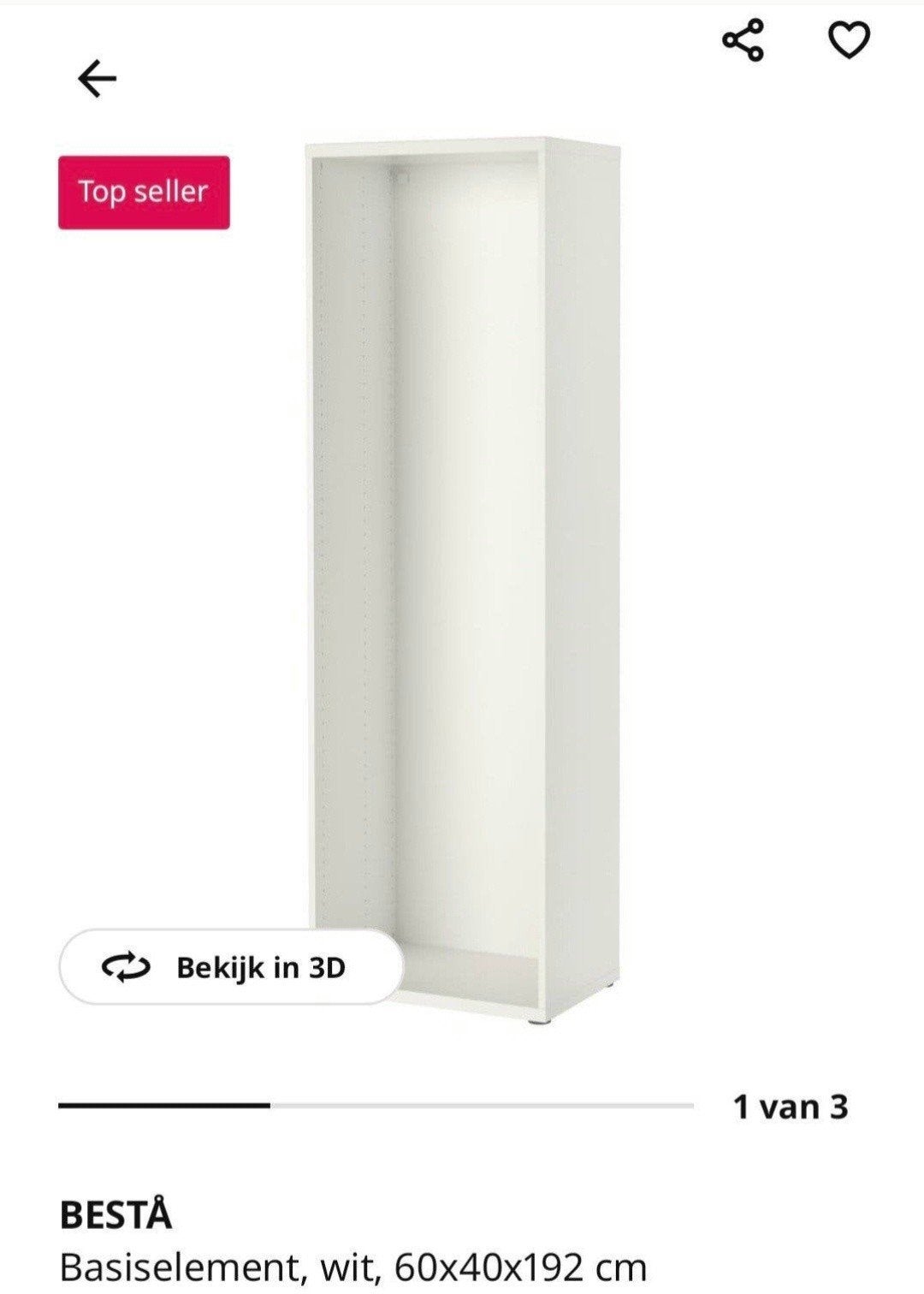 IKEA Bestå tv-meubel met veel opbergruimte, Ophalen, Gebruikt, 150 tot 200 cm, Glas