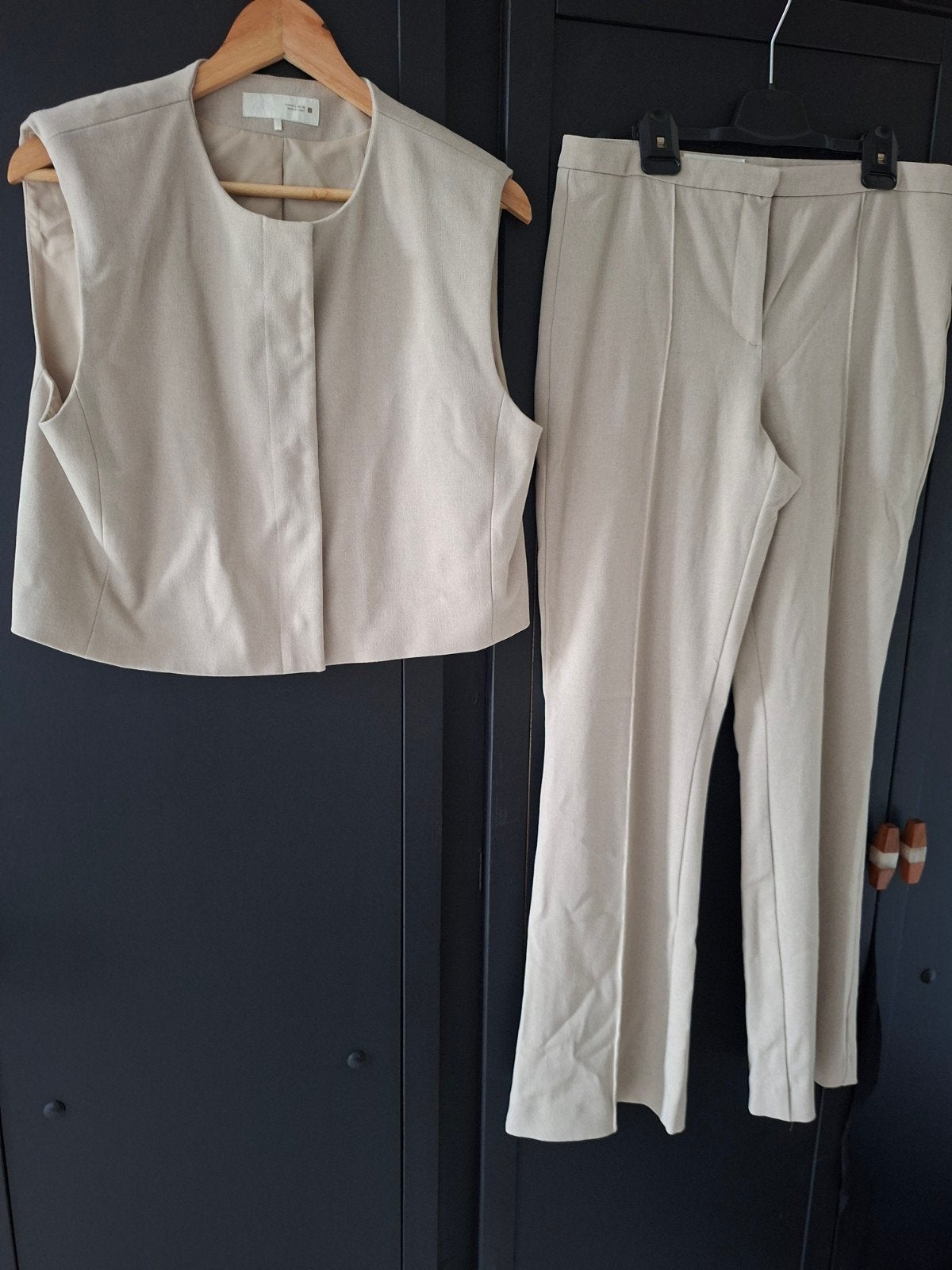 Beige pak Zara, Zara, Ophalen of Verzenden, Zo goed als nieuw