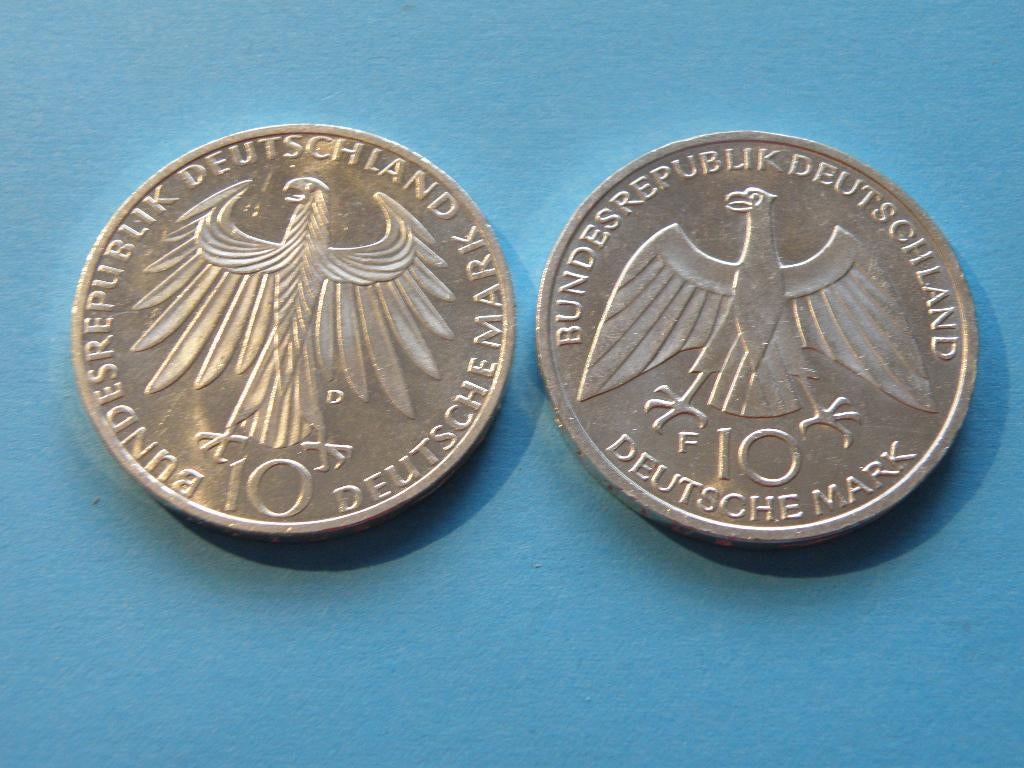 Duitsland 2 x 10 dm 1972 zilver Olympics, Verzenden, Duitsland, Setje, Zilver