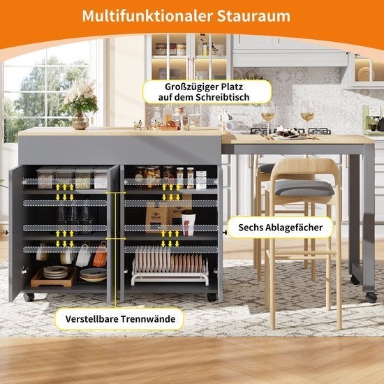 Uitschuifbare Bartafel – Bar Tafel – Eettafel – Keukentafel, Corvance B.V., Verzenden, Nieuw, Corvancebol@gmail.com
