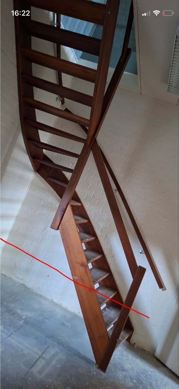houten trap, Ophalen of Verzenden, Zo goed als nieuw, Trap, 2 tot 4 meter