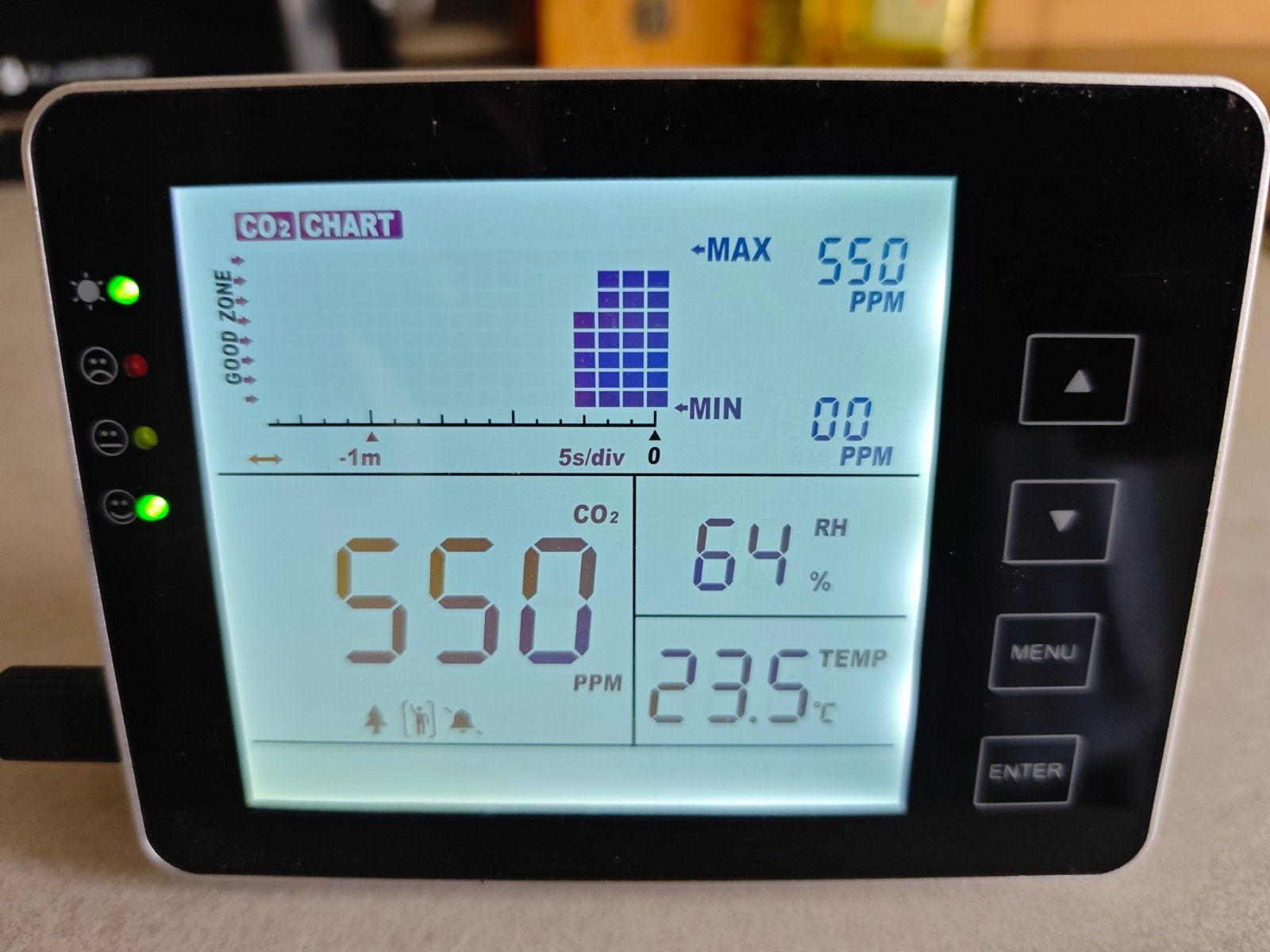 CO2 meter SA1200P, Ophalen of Verzenden, Zo goed als nieuw