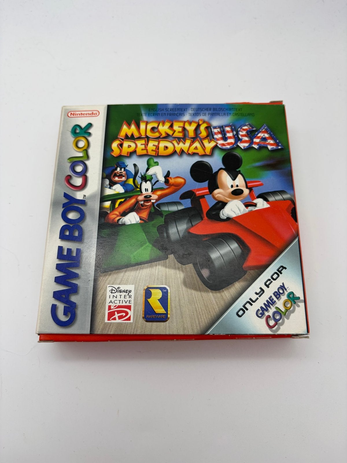 Mickey's Speedway USA Game Boy Color (Compleet), 1 speler, Racen en Vliegen, Ophalen of Verzenden, Zo goed als nieuw