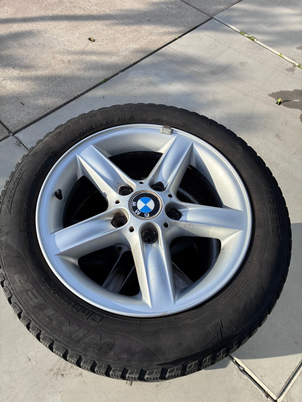 BMW winterbanden E36 E46, Gebruikt, 16 inch, 205 mm, Winterbanden