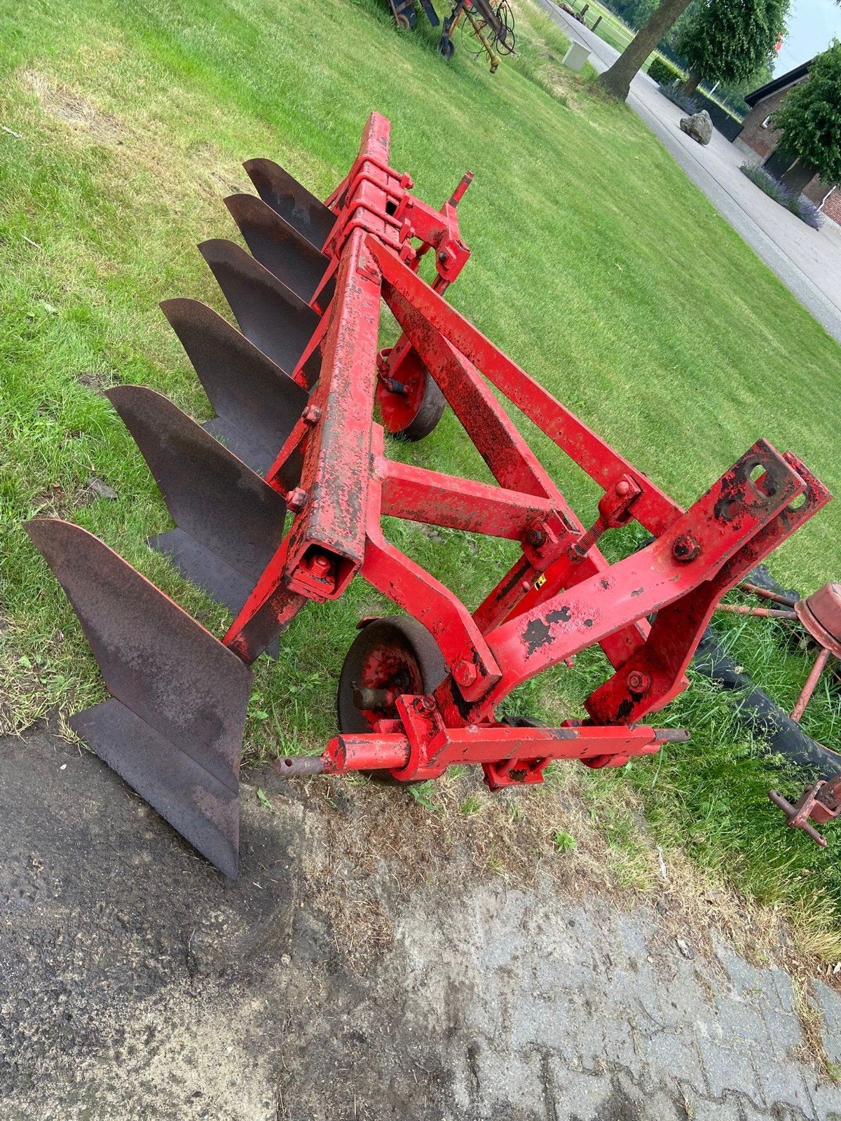6 schaar ploeg, Ophalen, Gebruikt