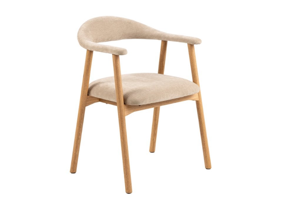 by fonQ Nordic Eetkamerstoel Eikenhout Beige | Van €189, nu, Byfonq, Overige kleuren, Byfonq, Nieuw