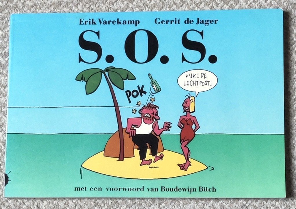 SOS stripalbum deel 1 Voorwoord van Boudewijn Buch, Eén stripboek, Ophalen of Verzenden, Zo goed als nieuw