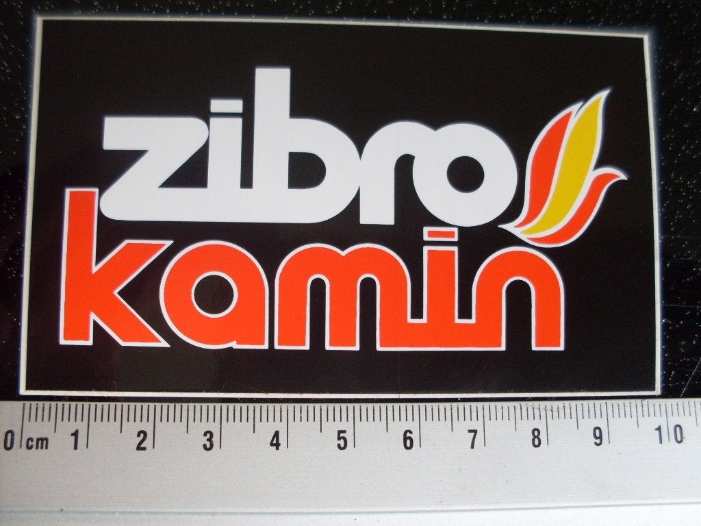 sticker zibro kamin logo, Verzenden, Zo goed als nieuw, Merk