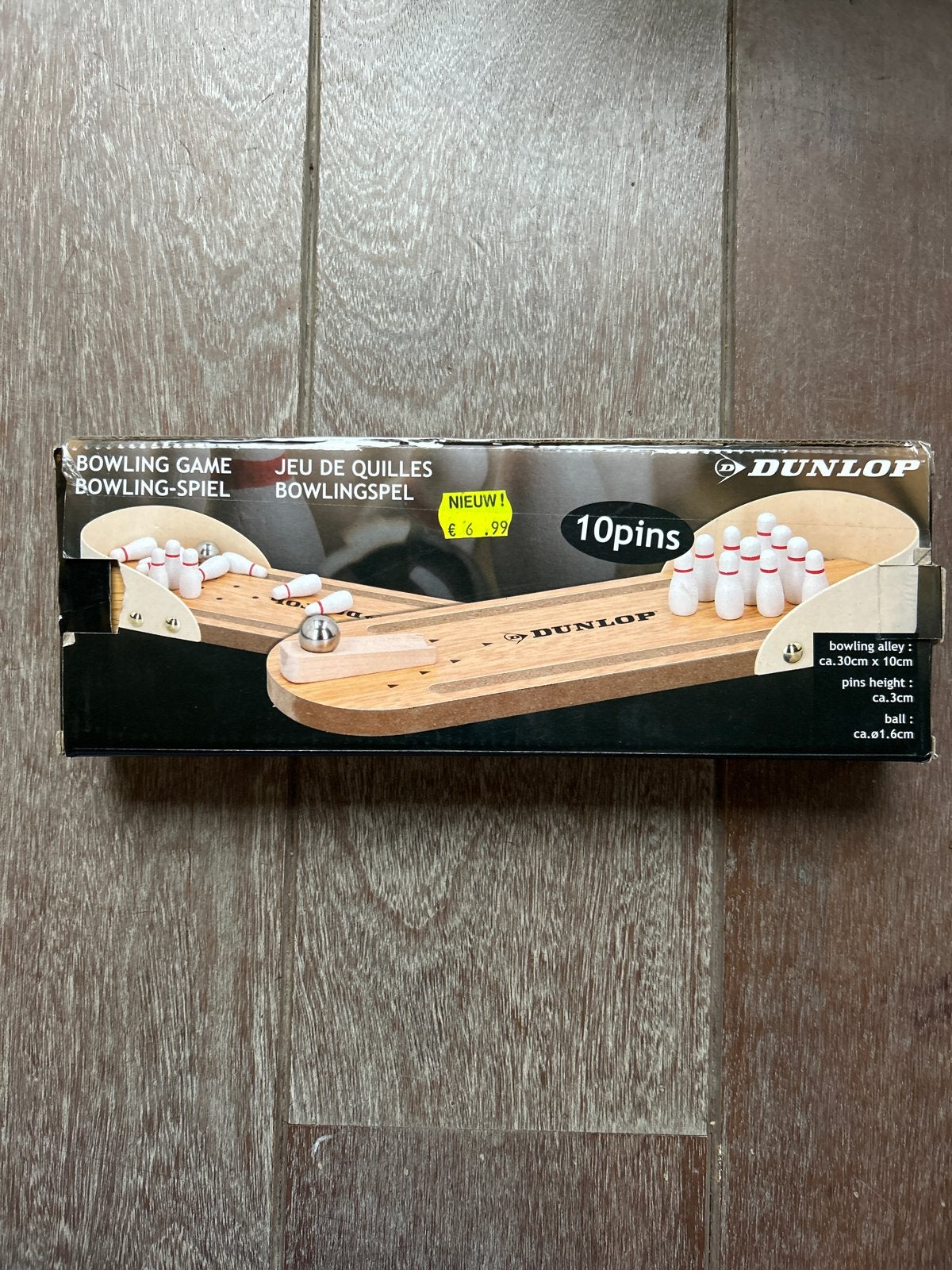 Dunlop Mini Bowling Spel - 10 Pins, Ophalen of Verzenden, Nieuw, Overige typen