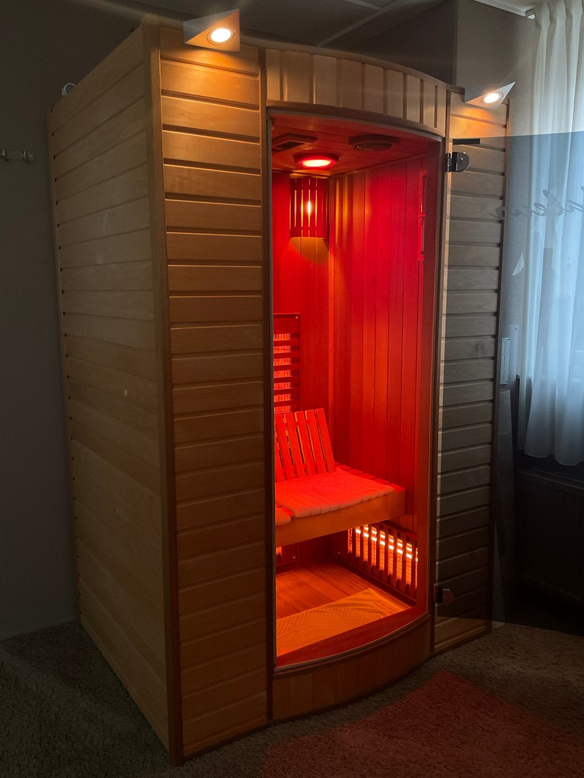 Alpha industries infrarood sauna, Ophalen, Zo goed als nieuw, Complete sauna