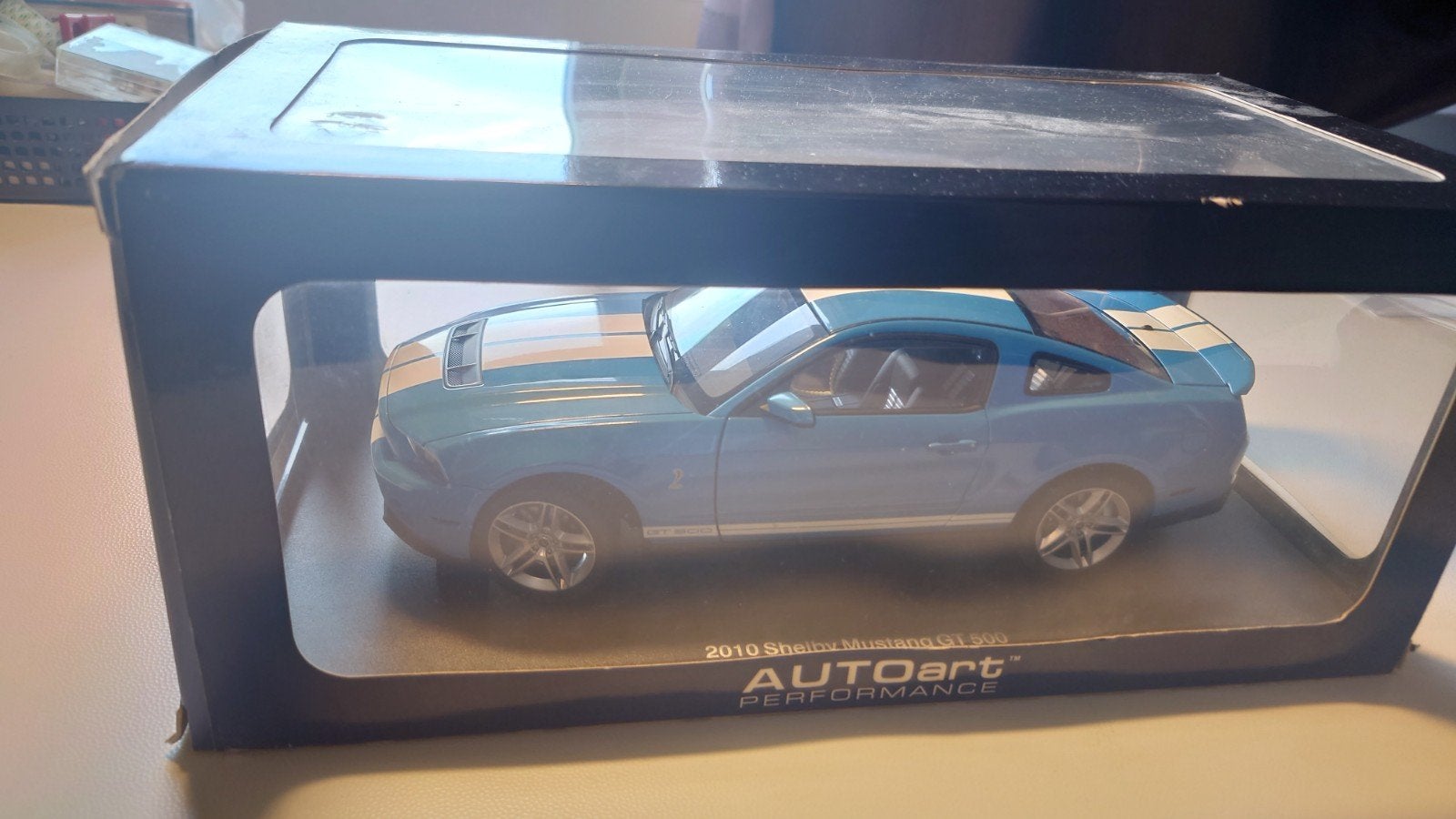 Autoart Ford Shelby Mustang Gt500 1:18, Hobby en Vrije tijd, Modelauto's | 1:18, Ophalen of Verzenden