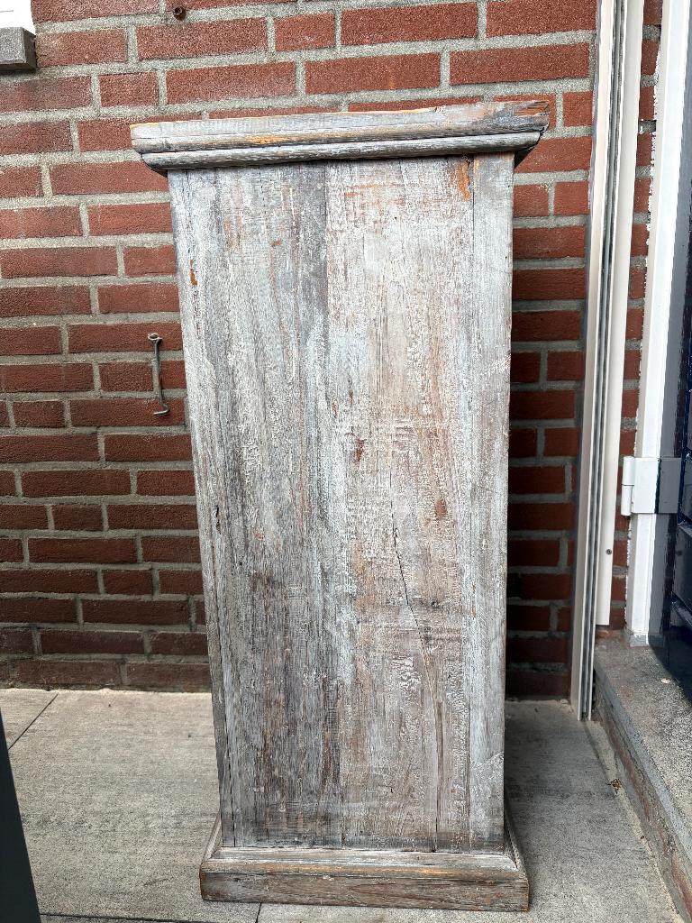Mooie houten zuil stoer sober landelijk, Ophalen, Zo goed als nieuw