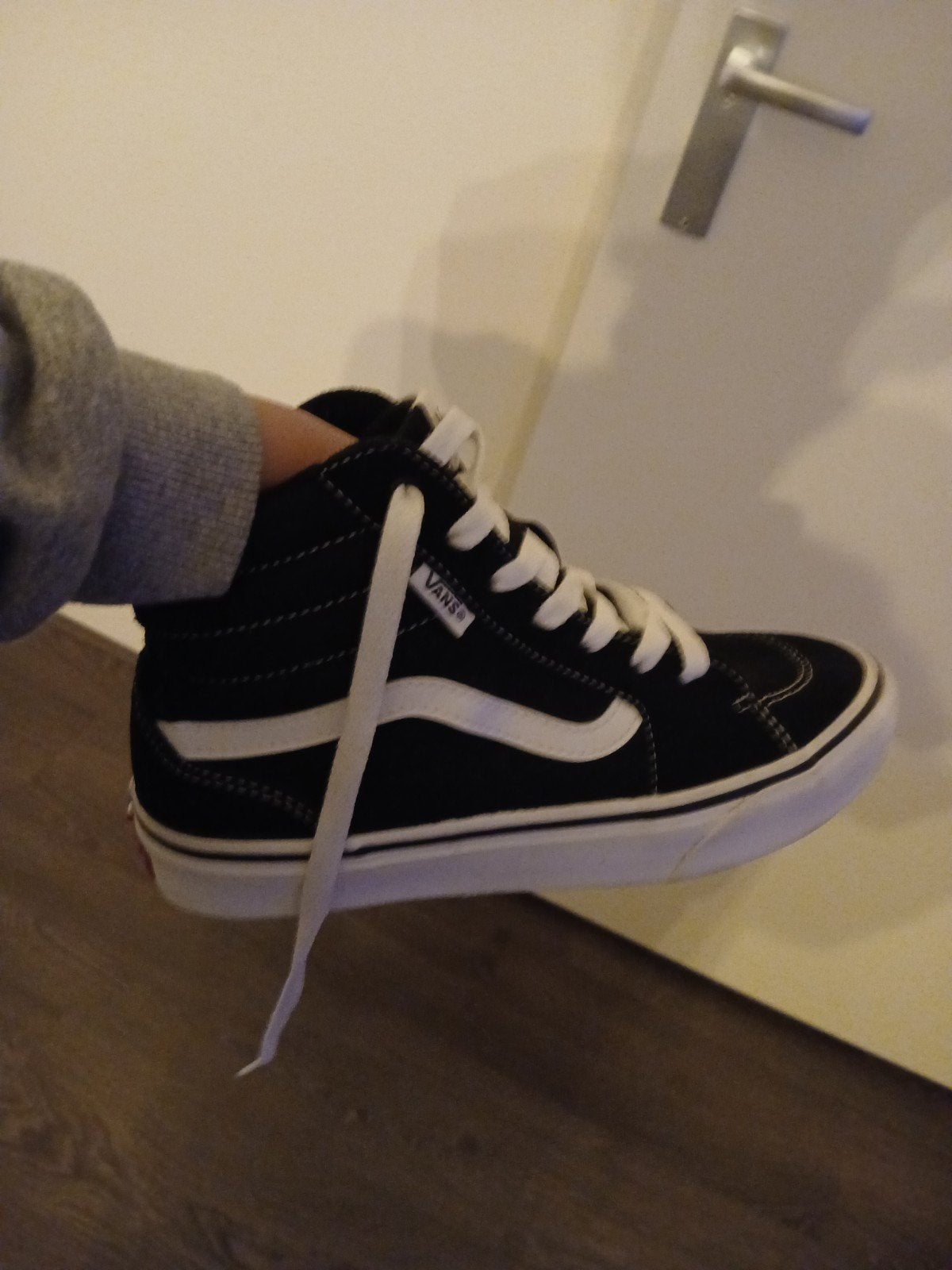 Vans Sk8-Hi Sneakers Zwart/Wit, Zwart, Nieuw, Ophalen of Verzenden, Sneakers of Gympen