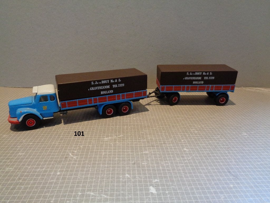 tekno scania van de hout, Ophalen of Verzenden, Zo goed als nieuw, Bus of Vrachtwagen, Tekno