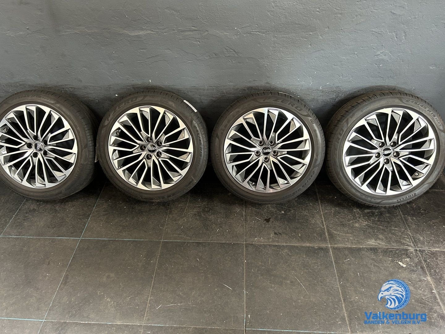 6-7mm! Originele Audi A6 S6 C8 4K S-Line 19 inch velgen 5x11, 19 inch, -, -, Banden en Velgen
