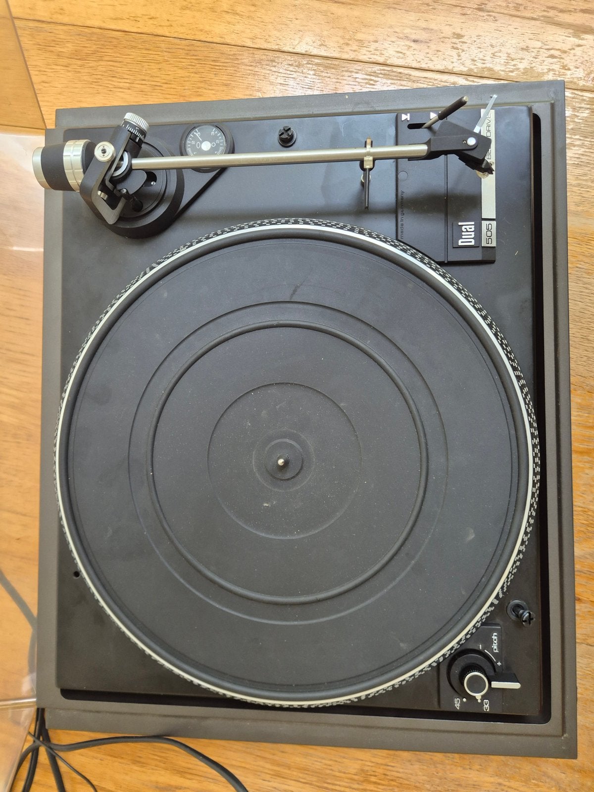 Dual 505 Platenspeler - Klassieke Belt Drive, Audio, Tv en Foto, Ophalen, Gebruikt, Pitch-regelaar, Platenspeler
