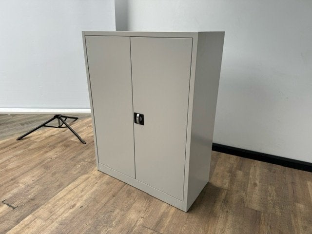 draaideurkast licht grijs 121x93x42, Ophalen of Verzenden, Gebruikt, Grijs