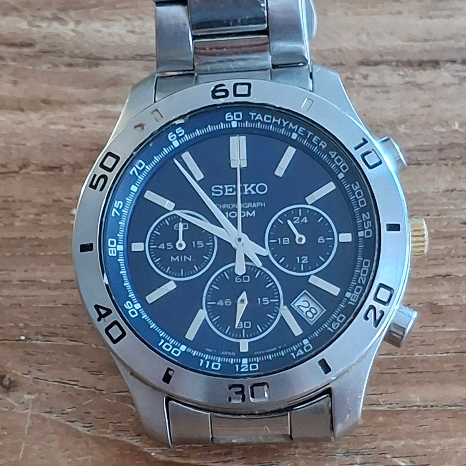 SEIKO HORLOGE MET WERK !! ORIGINEEL seiko.., Ophalen of Verzenden, Zo goed als nieuw, Staal, Seiko