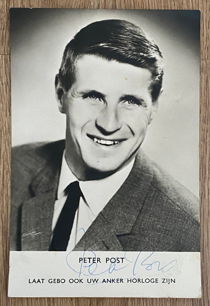 Wielrennen originele fotokaart PETER POST gesigneerd, Ophalen of Verzenden, Zo goed als nieuw, Overige typen