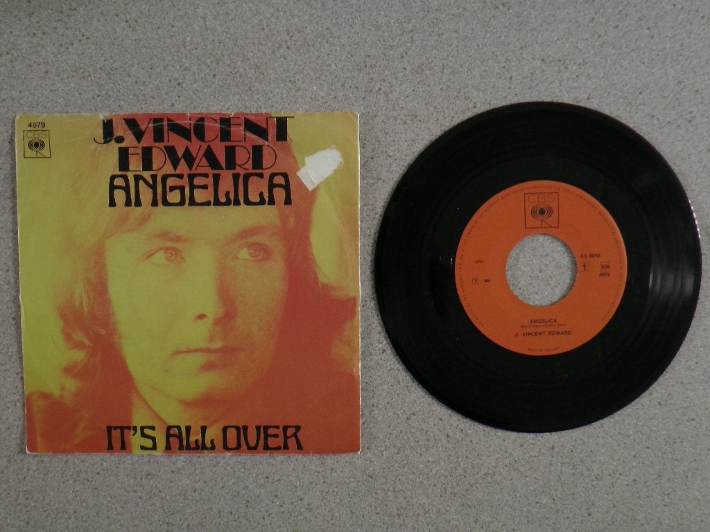 J Vincent Edward - Angelica VINYL SINGLE, Gebruikt, 7 inch, Pop, Fotohoes