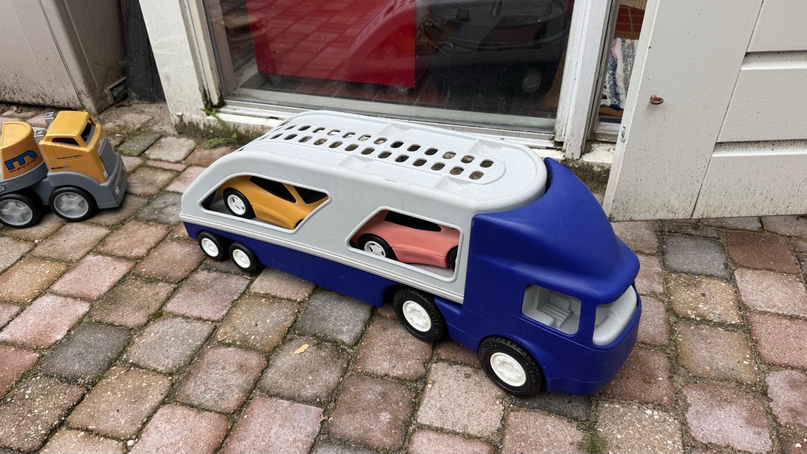 Grote Little Tikes autotransporter met auto's, Kinderen en Baby's, Speelgoed | Speelgoedvoertuigen, Ophalen of Verzenden, Gebruikt