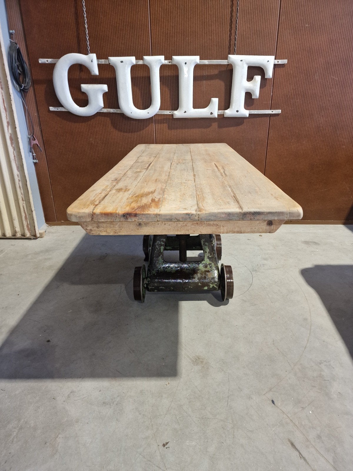 industriële tafel van trein trolley, Ophalen