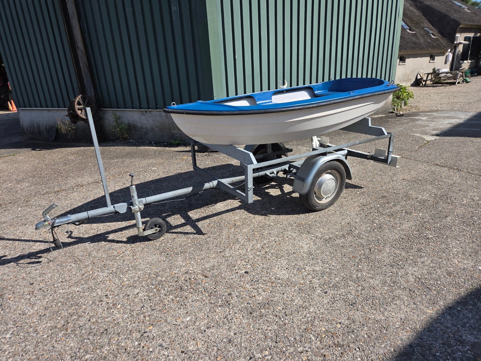 Bootje met trailer, Ophalen of Verzenden, Polyester
