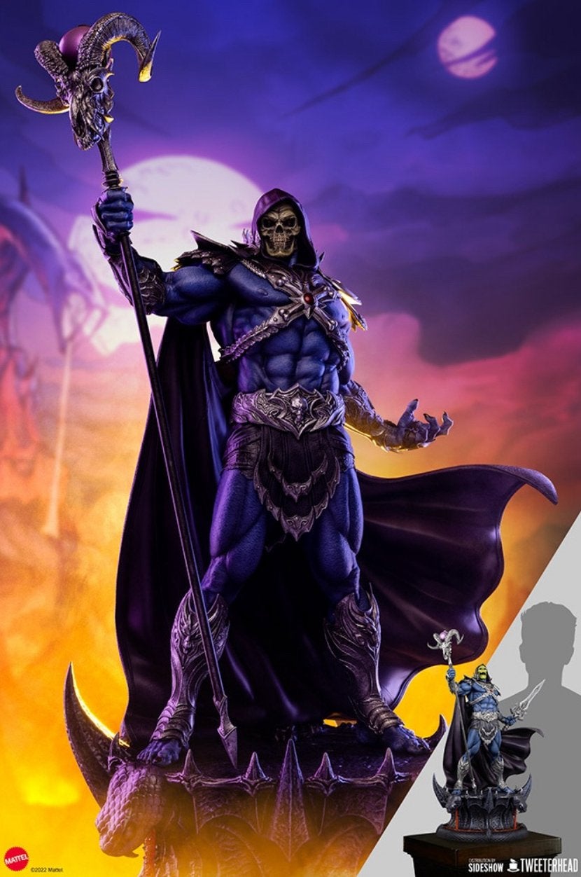 Sideshow/Tweeterhead Skeletor 1:5 Legends maquette, Ophalen of Verzenden, Nieuw