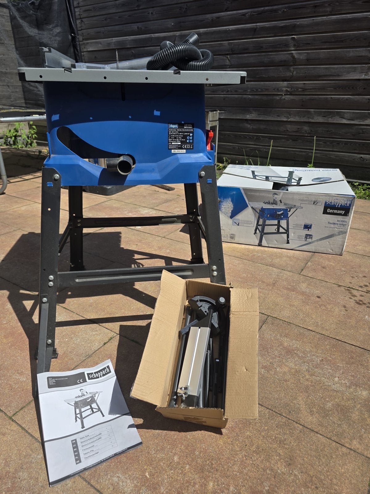 Scheppach HS81 Tafelzaag - Zo goed als nieuw, Ophalen, Cirkelzaag, 70 mm of meer, 600 tot 1200 watt