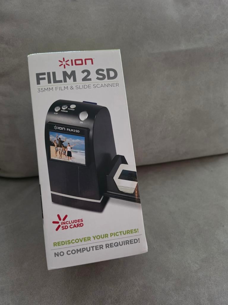 ION Film 2 SD 35mm Film & Slide Scanner - Nieuw in doos, Ophalen of Verzenden, Nieuw, Diascanner, ION