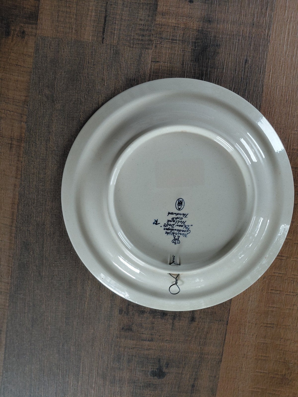 delftsblauw bord, Ophalen