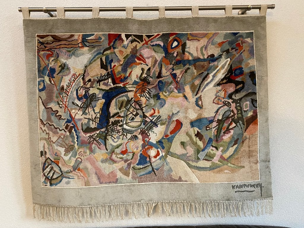 Prachtig Kadinsky wandkleed, Meerkleurig, Ophalen of Verzenden, Zo goed als nieuw, 122 cm