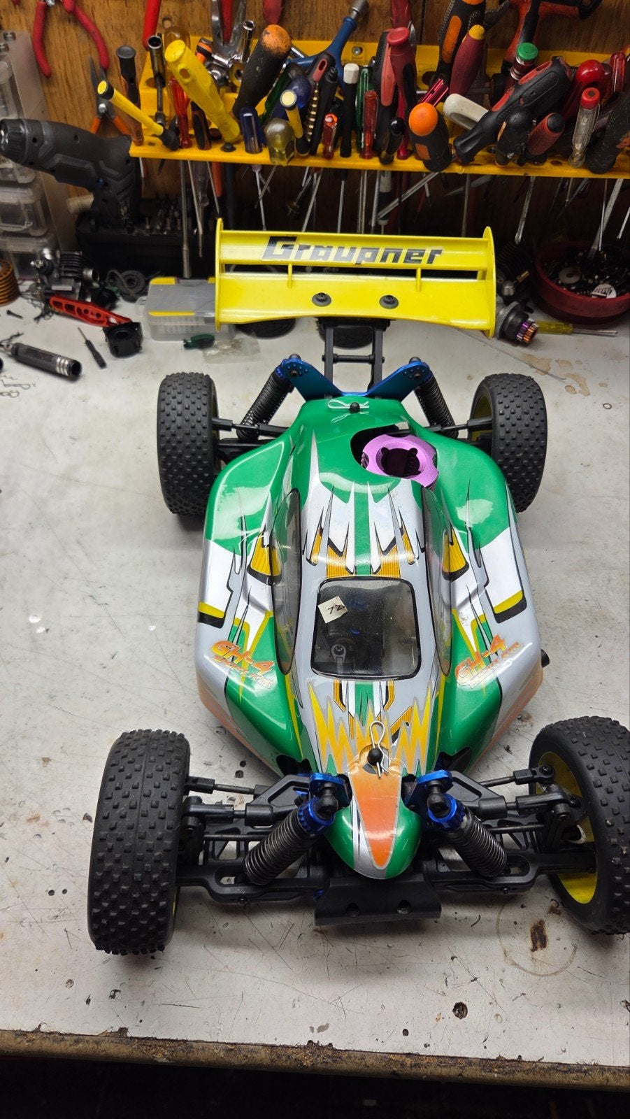 Te koop mooie craupner, Gebruikt, Auto offroad, Ophalen of Verzenden, Schaal 1:8