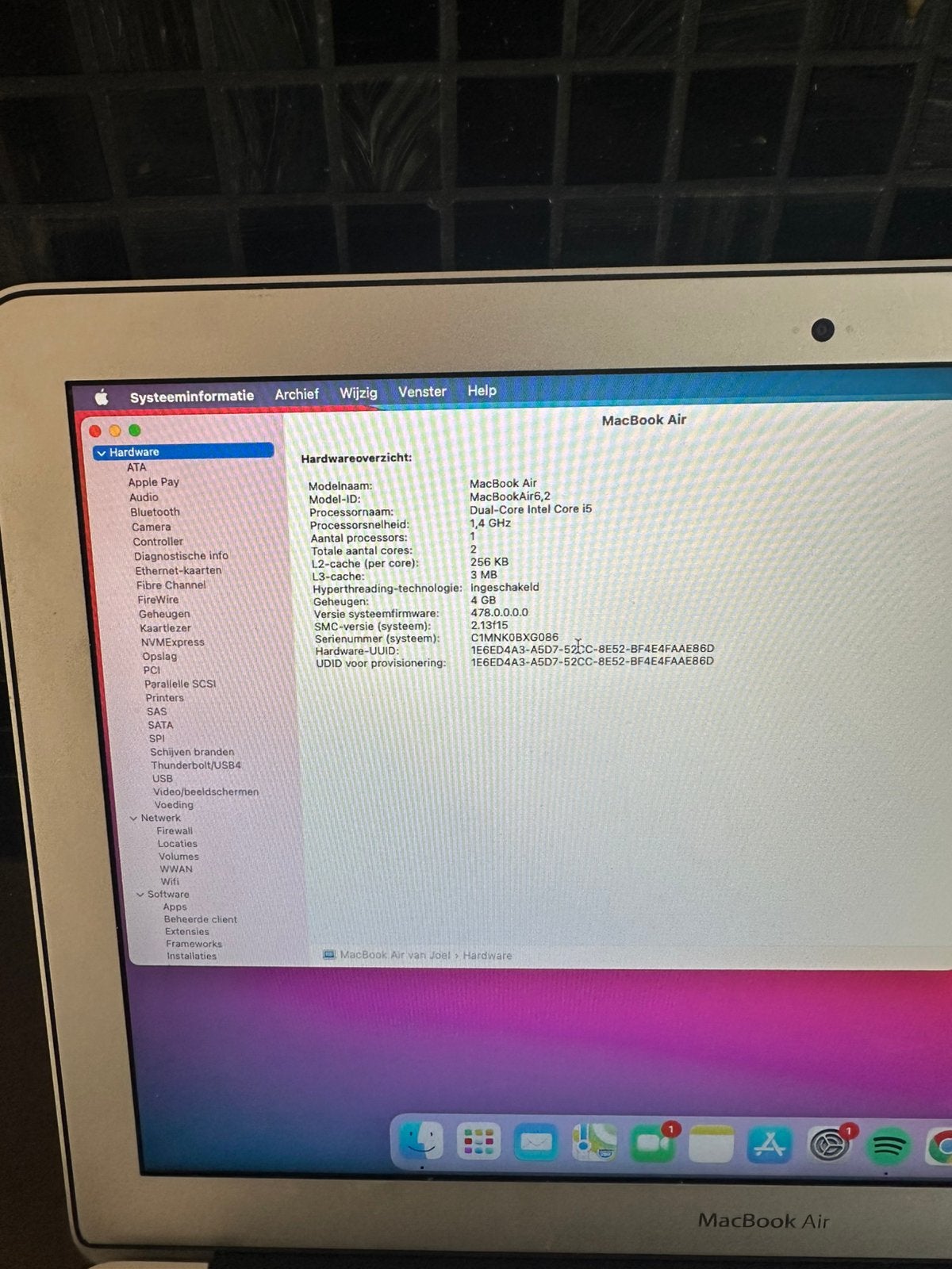 Foto 4 van Macbook air 13 inch 2013