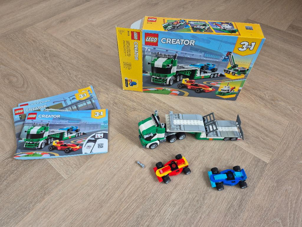lego creator 3 in 1 transportwagen in originele doos, Ophalen, Compleet, Gebruikt, Lego