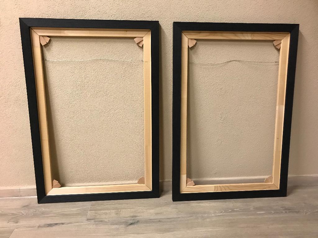 schilderen houten lijst canvasdoek olieverven, Ophalen of Verzenden, Zo goed als nieuw, Olieverf