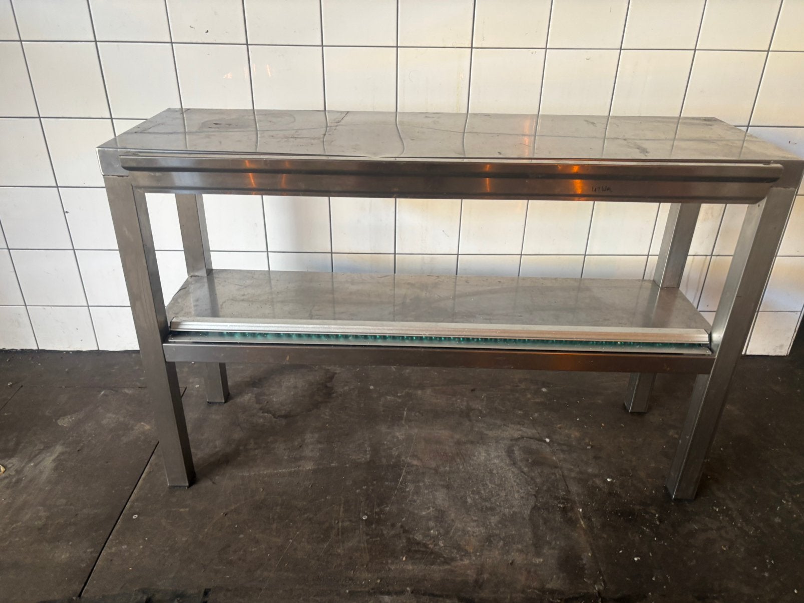 RVS horeca opzetrek / etagere – 100 x 30 x 65 cm, Huis en Inrichting, Keuken | Keukenelementen, Ophalen, Zo goed als nieuw
